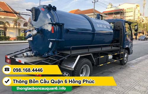 Hút hầm cầu phường 1 quận 6 Hồng Phúc ưu đãi 5% BH 2 năm