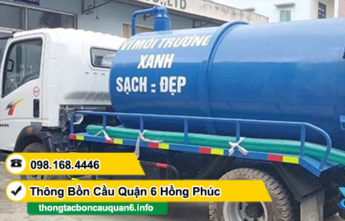 Hút hầm cầu phường 1 quận 6 Hồng Phúc ưu đãi 5% BH 2 năm