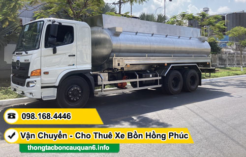 cho thuê xe bồn chở nước sinh hoạt tại TPHCM