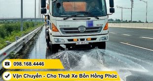 Vận chuyển, cho thuê xe bồn tưới nước rửa đường TPHCM