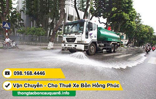 Vận chuyển, cho thuê xe bồn tưới nước rửa đường TPHCM