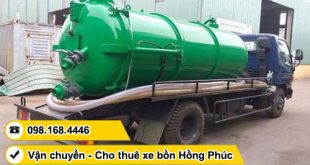 Cho thuê xe bồn vận chuyển hút bùn vi sinh TPHCM
